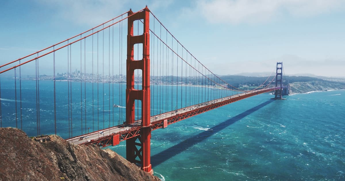 Scenic American landscape representing different states